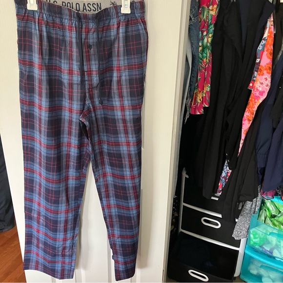 U.S. Polo Assn. Men’s Plaid Pajama Pants - Picture 1 of 2